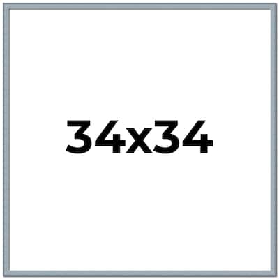 34x34 Frame Rustic Sky Blue Solid Wood Picture Frame | 0.75 Inch