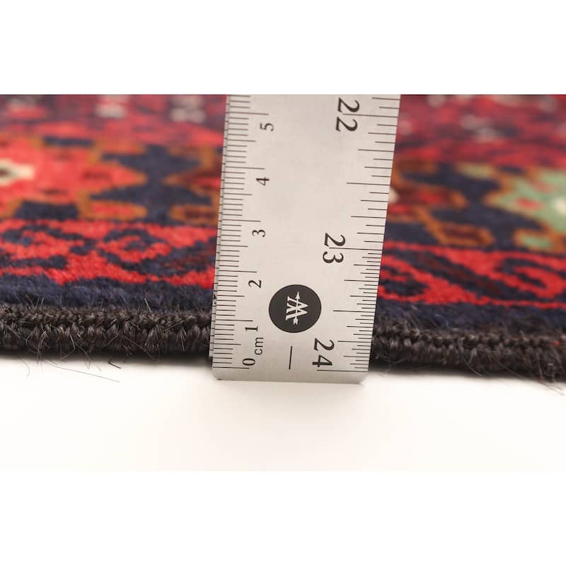ECARPETGALLERY Hand-knotted Teimani Navy Wool Rug - 3'8 x 6'9