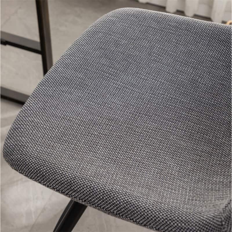 Fabric Kitchen 28.25" Counter Height Stools,Set of 2