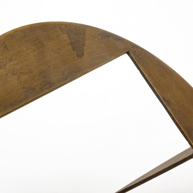 HomeRoots 6" Gold Metal Geometric Orb Tabletop Sculpture