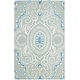 preview thumbnail 17 of 36, SAFAVIEH Handmade Wyndham Shubhra Modern Wool Rug 2' x 3' - Blue/Ivory - Rectangle