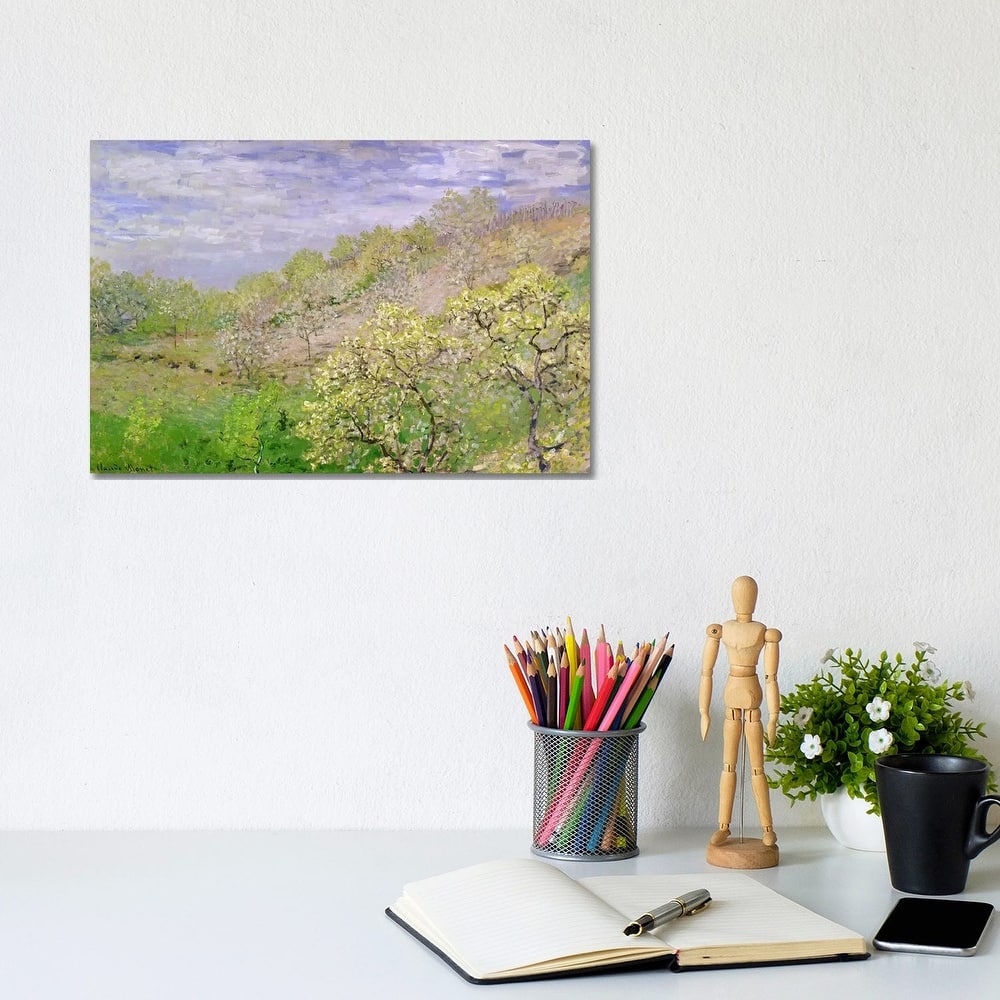 iCanvas "Trees in Blossom" by Claude Monet Canvas Print