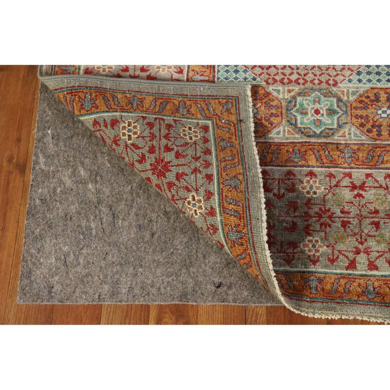 Hand Knotted Oriental 100% Wool Carpet Traditional Medallion Greys & Charcoal Kazak Area Rug - 10' 2'' X 6' 9''