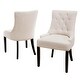 preview thumbnail 20 of 48, Cheney Contemporary Tufted Dining Chairs (Set of 2) by Christopher Knight Home - 21.50" L x 25.00" W x 36.00" H