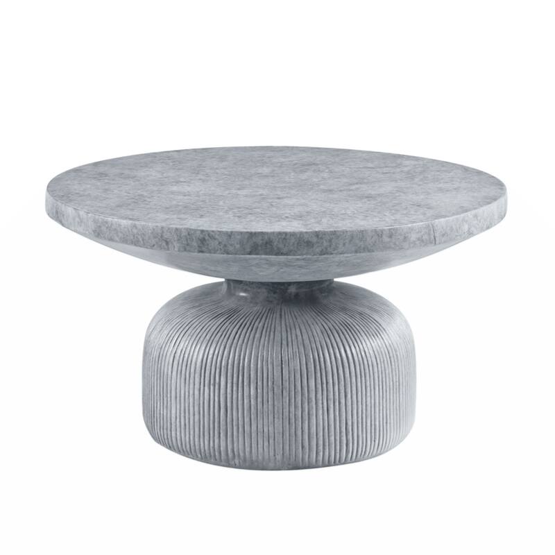 Laddie Coffee Table, Weathered Gray Finish - Grey