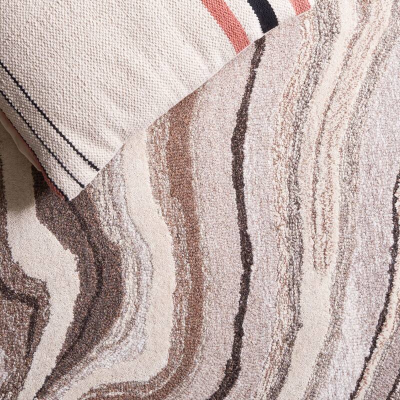 SAFAVIEH Handmade Metro Diethild Modern Abstract Wool Rug
