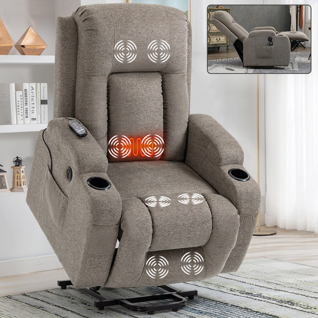 Infinite Position Power Lift Recliner Chair for Elderly