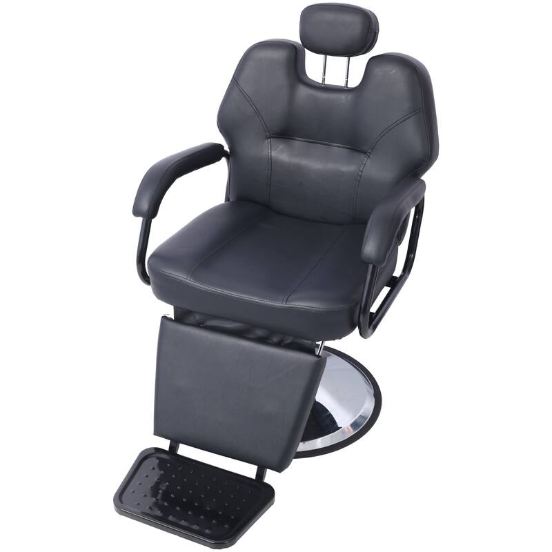 Artist hand Hair Barber Chair,Heavy Duty Hydraulic Spa Furniture Shampoo Reclining Extra Wider Seat Beauty Hair Salon Equipment