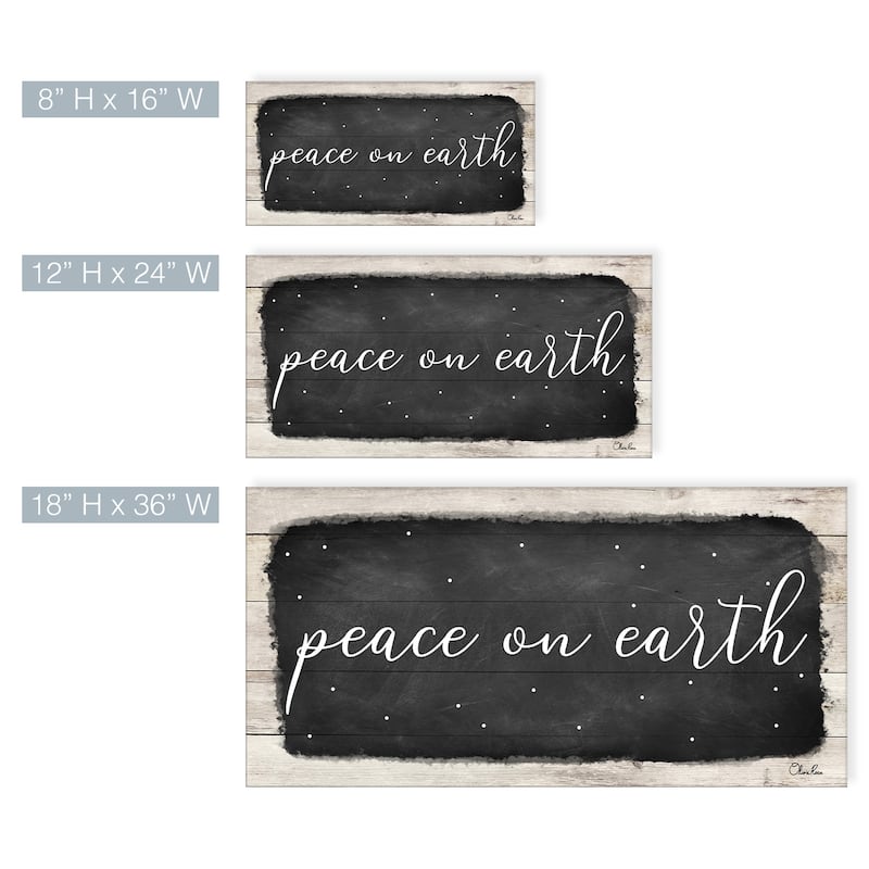 Ready2HangArt 'Peace on Earth I' Holiday Canvas Wall Art by Olivia Rose