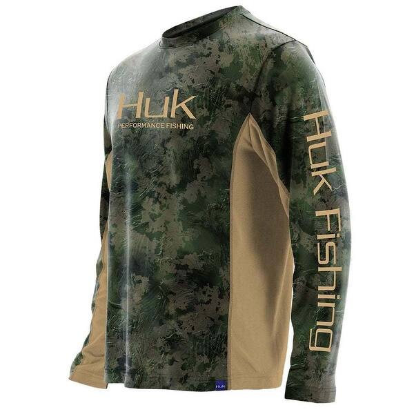 Shop Huk Men S Icon Camo Subphantis Southern Tier Medium Solid Long Sleeve Shirt Overstock 27220178