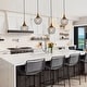 preview thumbnail 2 of 13, Modern 7inch Mini Farmhouse Cage Pendant Lights 1-light Metal Wire Black Ceiling Lights for Kitchen Island
