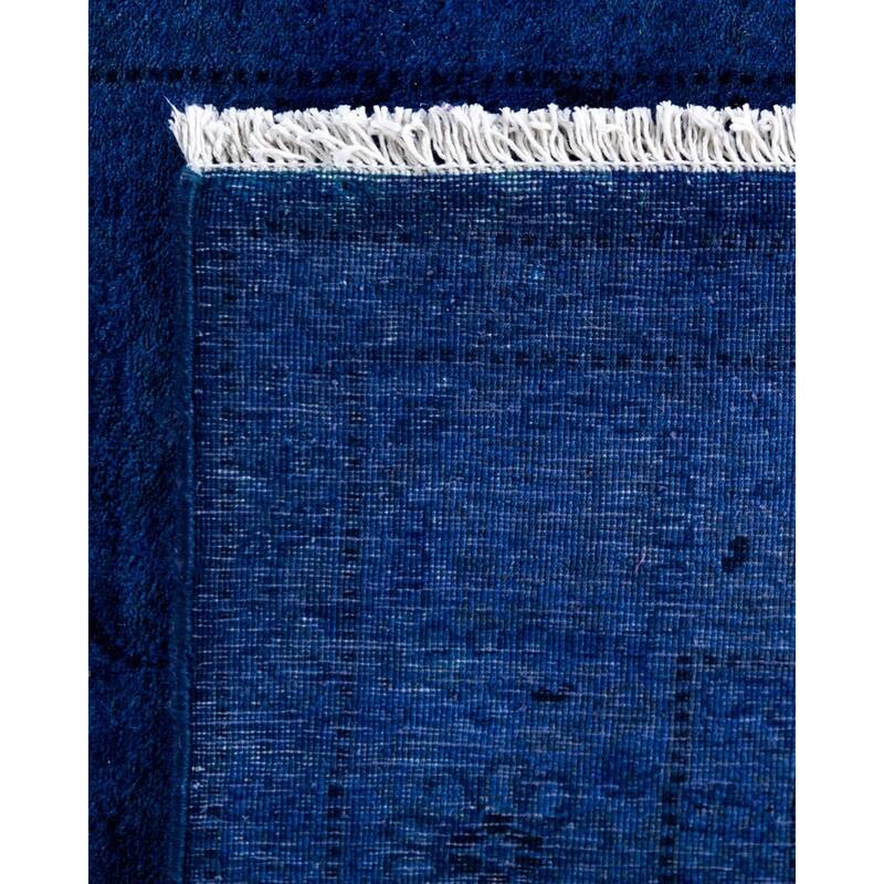 Contemporary Overdyed Wool Hand Knotted Runner - 2' 8" x 21' 2"