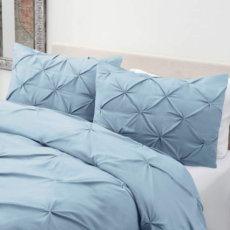 Nestl Pinch Pleat 3-piece Duvet Cover Set