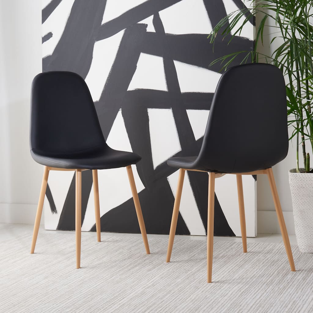 SAFAVIEH Cressie Modern Dining Room Chair (Set of 2) - 21.3" W x 17.3" L x 34.6" H - 20Wx17Dx35H