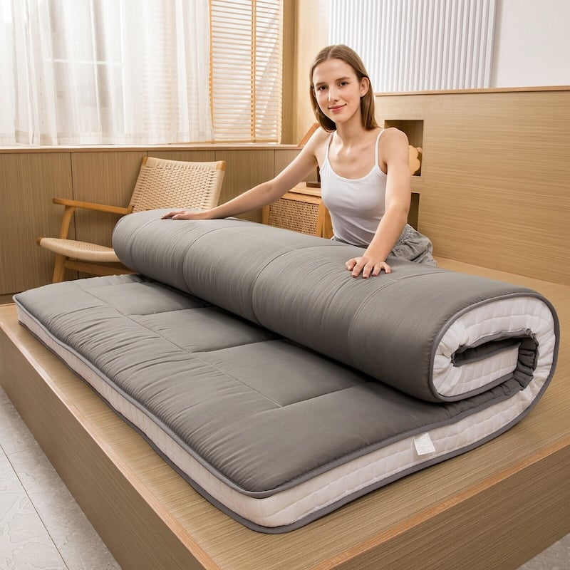 Padded Japanese Roll Up Floor Futon Mattress