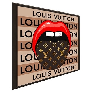 Louis Vuitton Tongue by Jodi Print on Floating Frame - Bed Bath & Beyond -  36383579