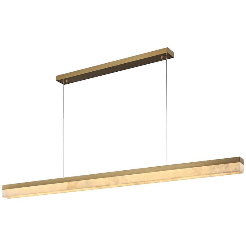 KAYLA Alabaster Pendant Light 1200 - 1800 Matte Black/Gold
