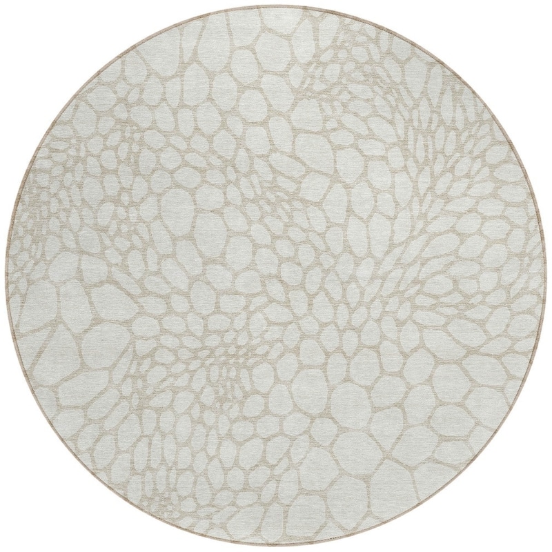 HomeRoots Geometric Transitional Rectangle Outdoor Rug