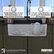 preview thumbnail 28 of 65, Karran Undermount Quartz 32 in. Single Bowl Kitchen Sink Kit