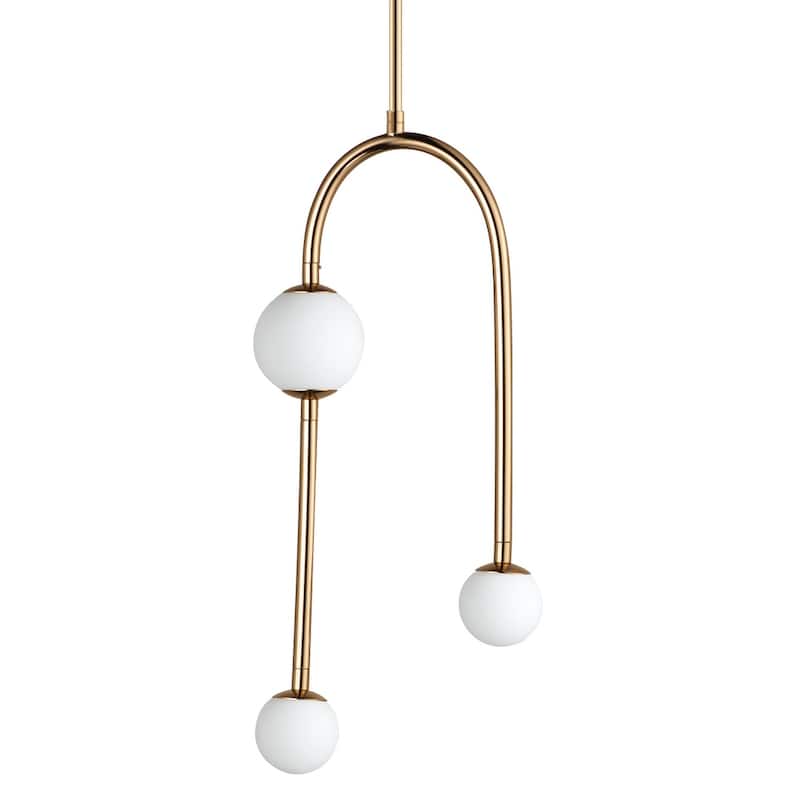 Studio M SM24833 Alina 3 Light 8" Wide LED Mini Chandelier by Nina - French Gold