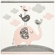 preview thumbnail 10 of 14, SAFAVIEH Carousel Kids Ursola Elephant Rug 3' Square - Pink/Ivory - Square