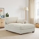 preview thumbnail 161 of 174, 41" W Plush Corduroy Chaise Lounge with Pillows