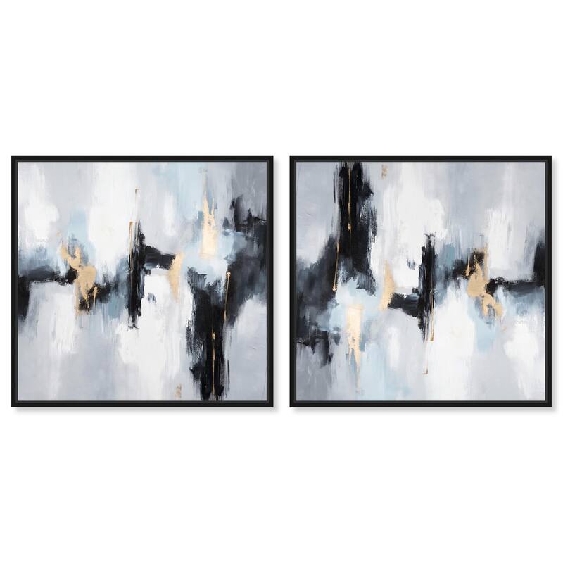 Foggy Paris Canvas by Art Remedy - 36" x 24" - Gold