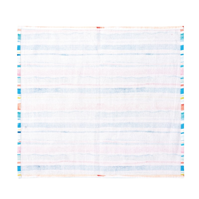 Mermaid Garden Stripe Napkin Set of 6 - Set of 6