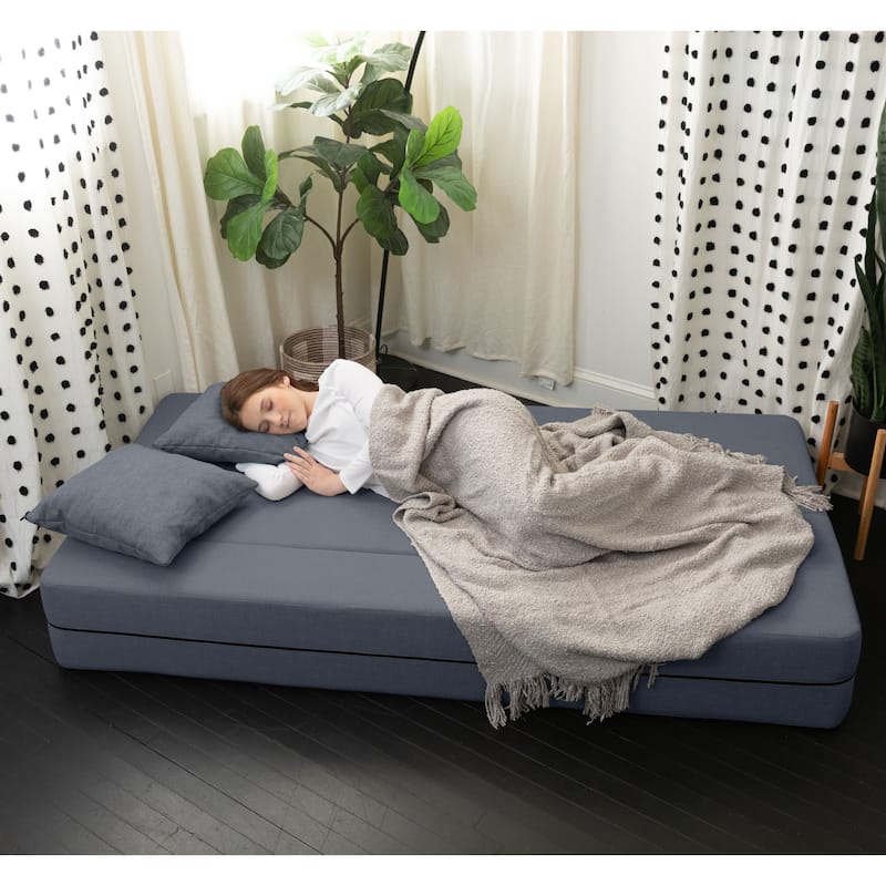 Zenzi Loveseat Twin - Convertible Couch / Twin Sleeper, Bru Smart
