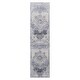 preview thumbnail 1 of 5, LOOM & LUXE Collection 2X8 Cream/Blue Area Rug - 96" D x 26" W x 0.28" H