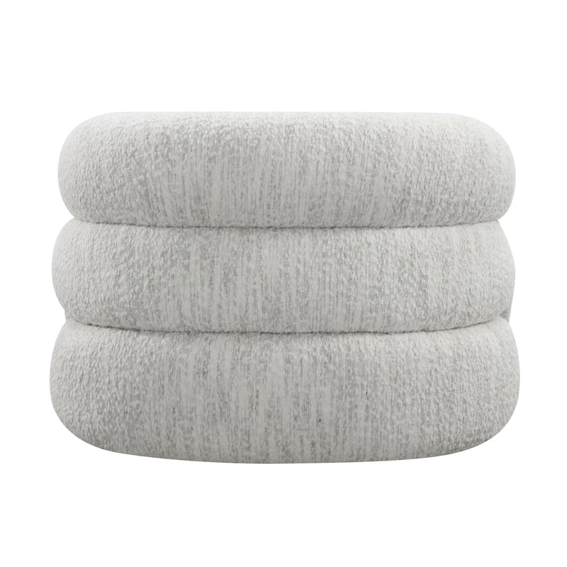 Furniture of America Korix Modern 37-inch Boucle Swivel Accent Chair