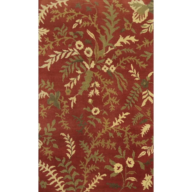 Handmade Floral Indian Area Rug 5x9 - 8' 10'' X 5' 5''