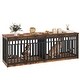 preview thumbnail 16 of 38, Moasis Extra Large Dog Crate Furniture with Sliding Doors