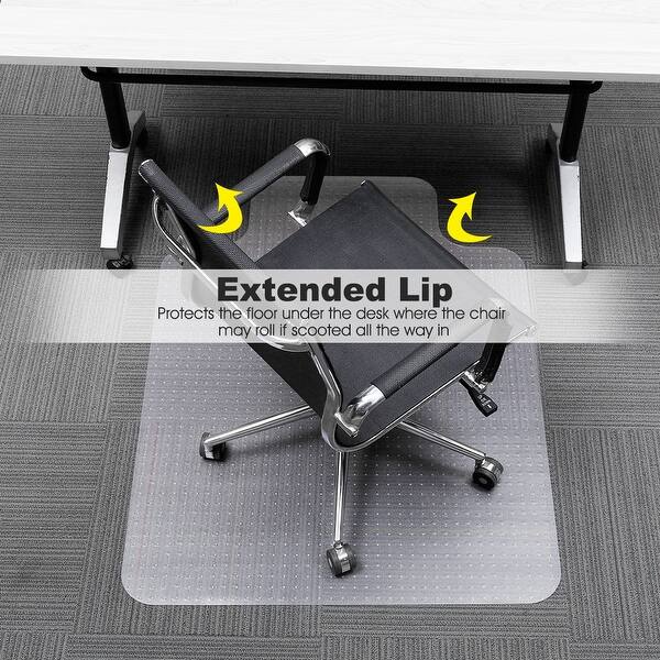 Shop Slypnos 48 X 36 Translucent Office Chair Mat Carpet