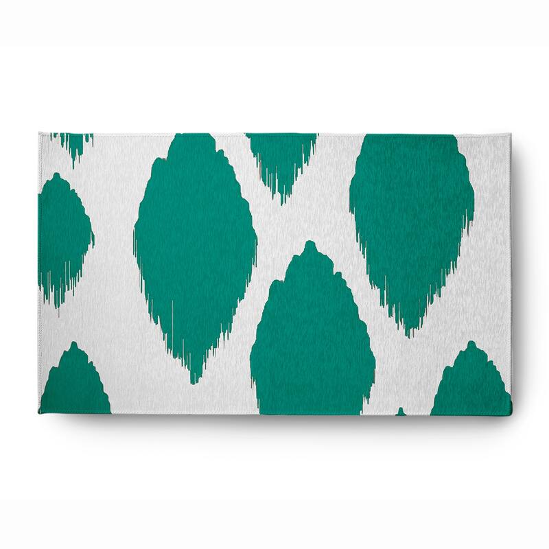 Web of Ikat Soft Chenille Rug - 3' x 5' - Green