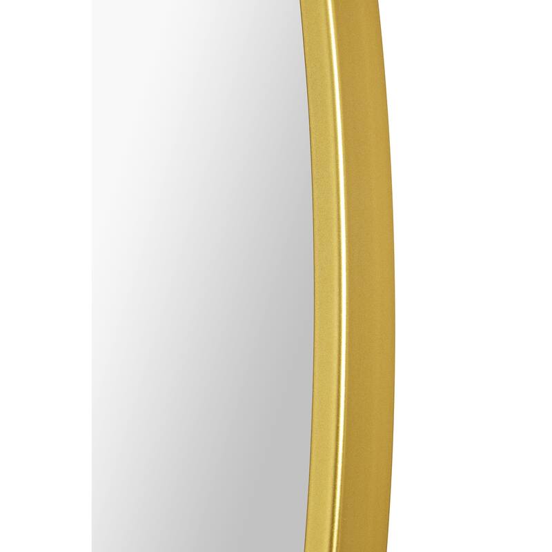 Framed Round Wall Mirror - 48" - Gold and Clear