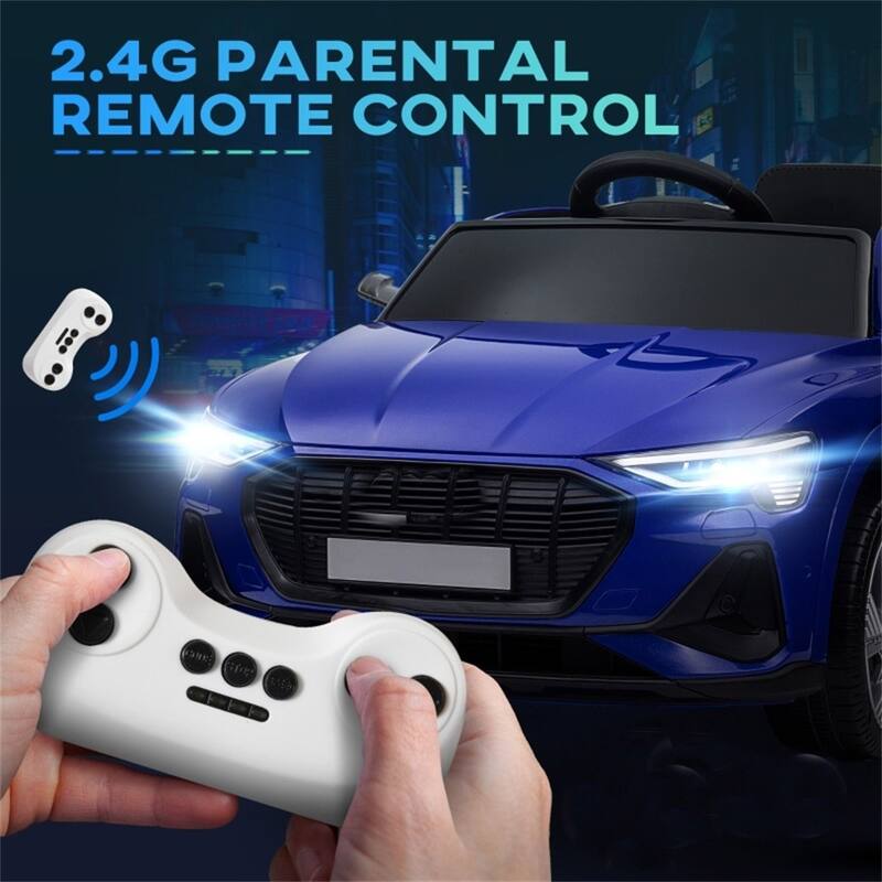 12V Electric Ride-On Car for Toddlers with USB Music LED Lights and Dual Motors Safety Wheels - 42.5" L x 23.5" W x 18.5" H