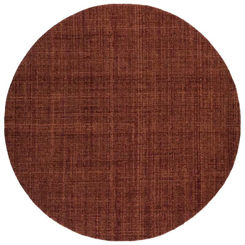 SAFAVIEH Handmade Renewal Valerija Modern Rug - 6' Round - Rust