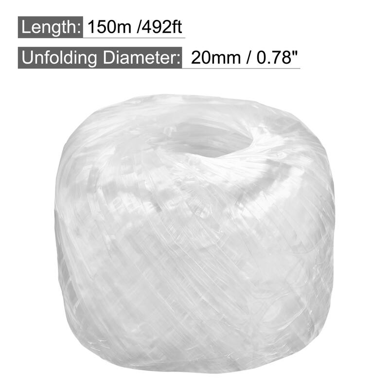 Polyester Nylon Plastic Rope Twine Household Bundled, 150m Length 1Pcs - White