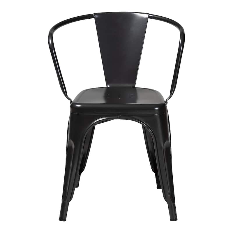 Ryland Modern and Industrial Metal Dining Chair Set (4PC)