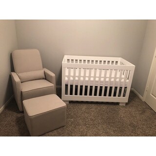 davinci olive swivel nursery glider