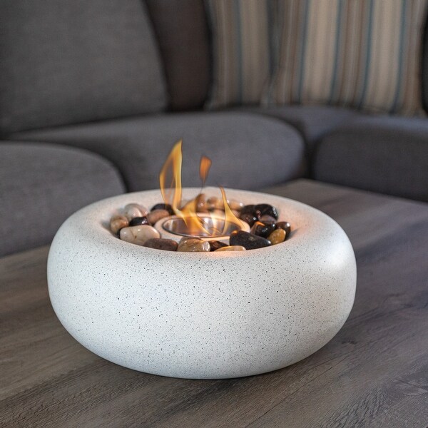 Pure Garden Bioethanol or Rubbing Alcohol Smokeless Tabletop Fire