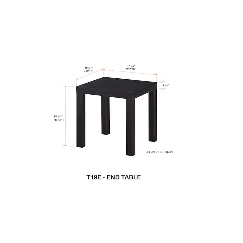 Zayne Modern Square End Table