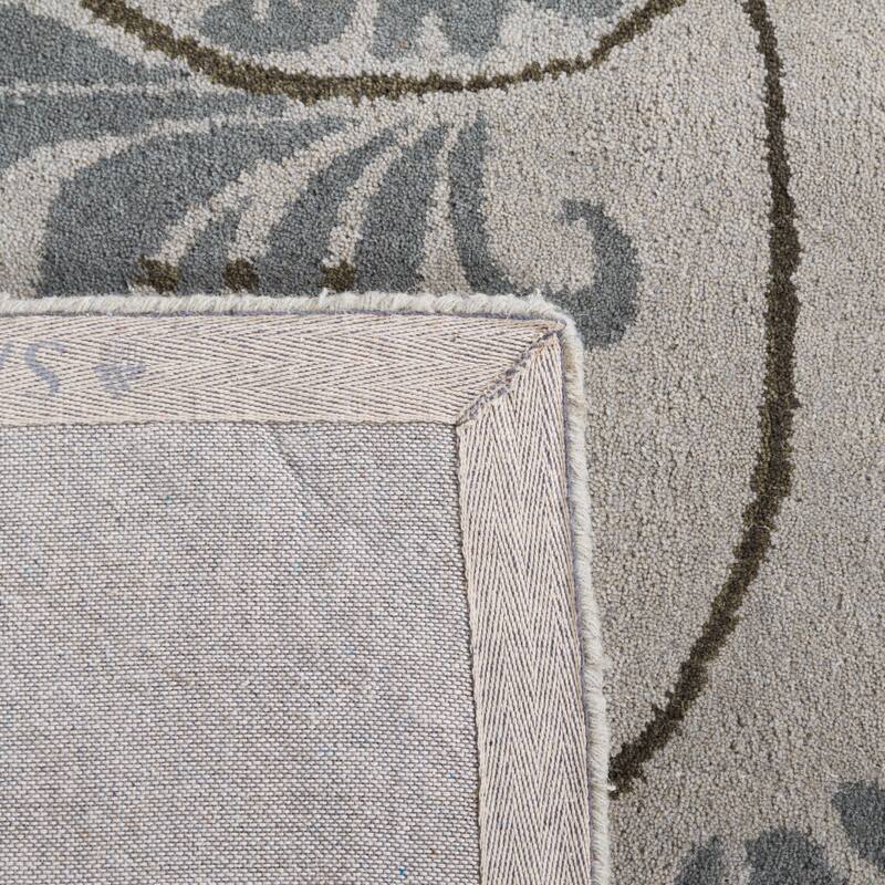 SAFAVIEH Handmade Soho Kailey Scrolls Grey New Zealand Wool