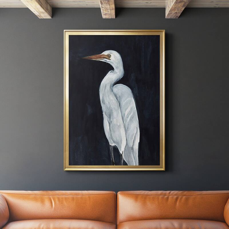 Calm Great Egret I Premium Framed Print - Ready to Hang
