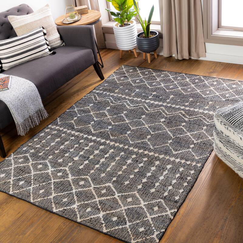Artistic Weavers Pipette Global Jute Handmade Area Rug - Charcoal - 2' x 3'
