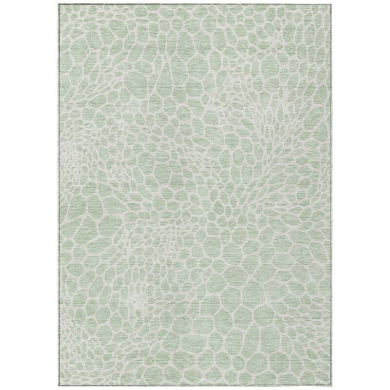 Machine Washable Indoor/ Outdoor Chantille Animal Print Rug