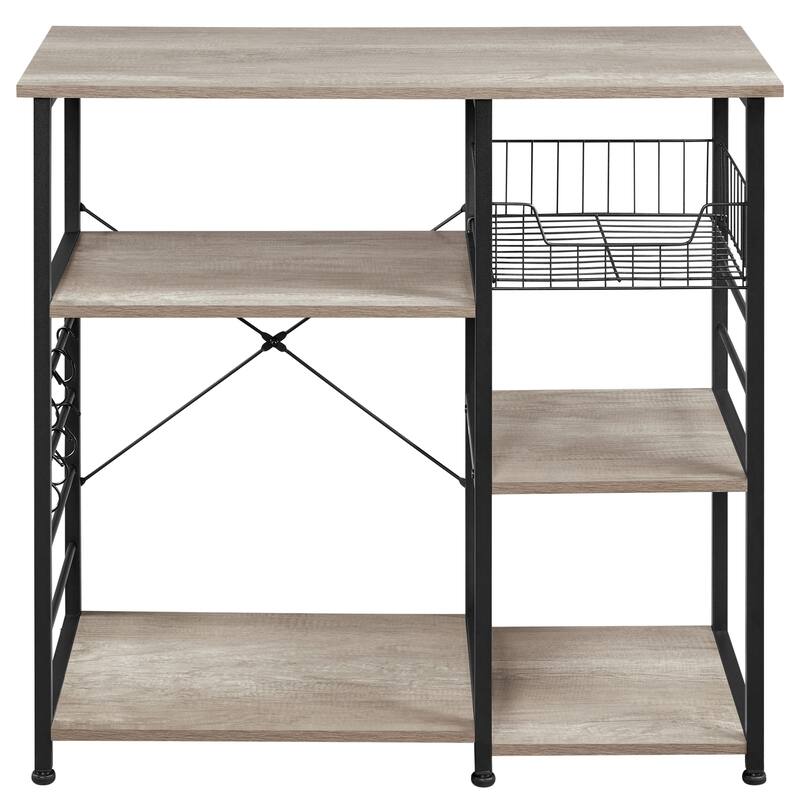Yaheetech Metal Frame Baker's Rack Kitchen Island Storage Shelf