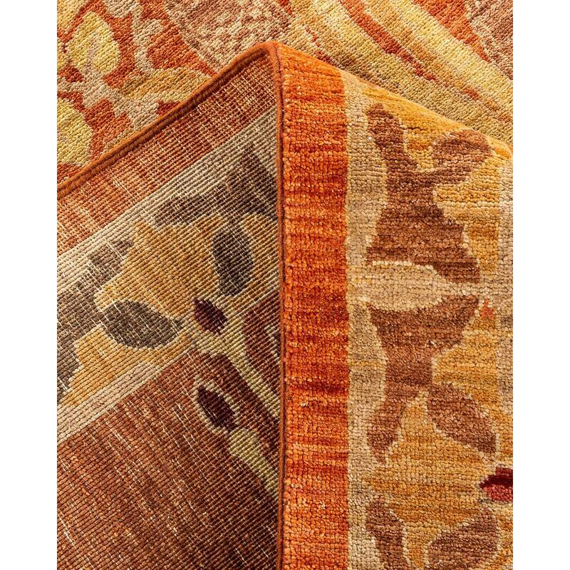 Contemporary Overdyed Wool Hand Knotted Area Rug - 7' 10" x 9' 7"
