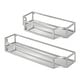 preview thumbnail 8 of 23, Kate and Laurel Ciel Metal Wall Shelf Set - 2 Piece Silver